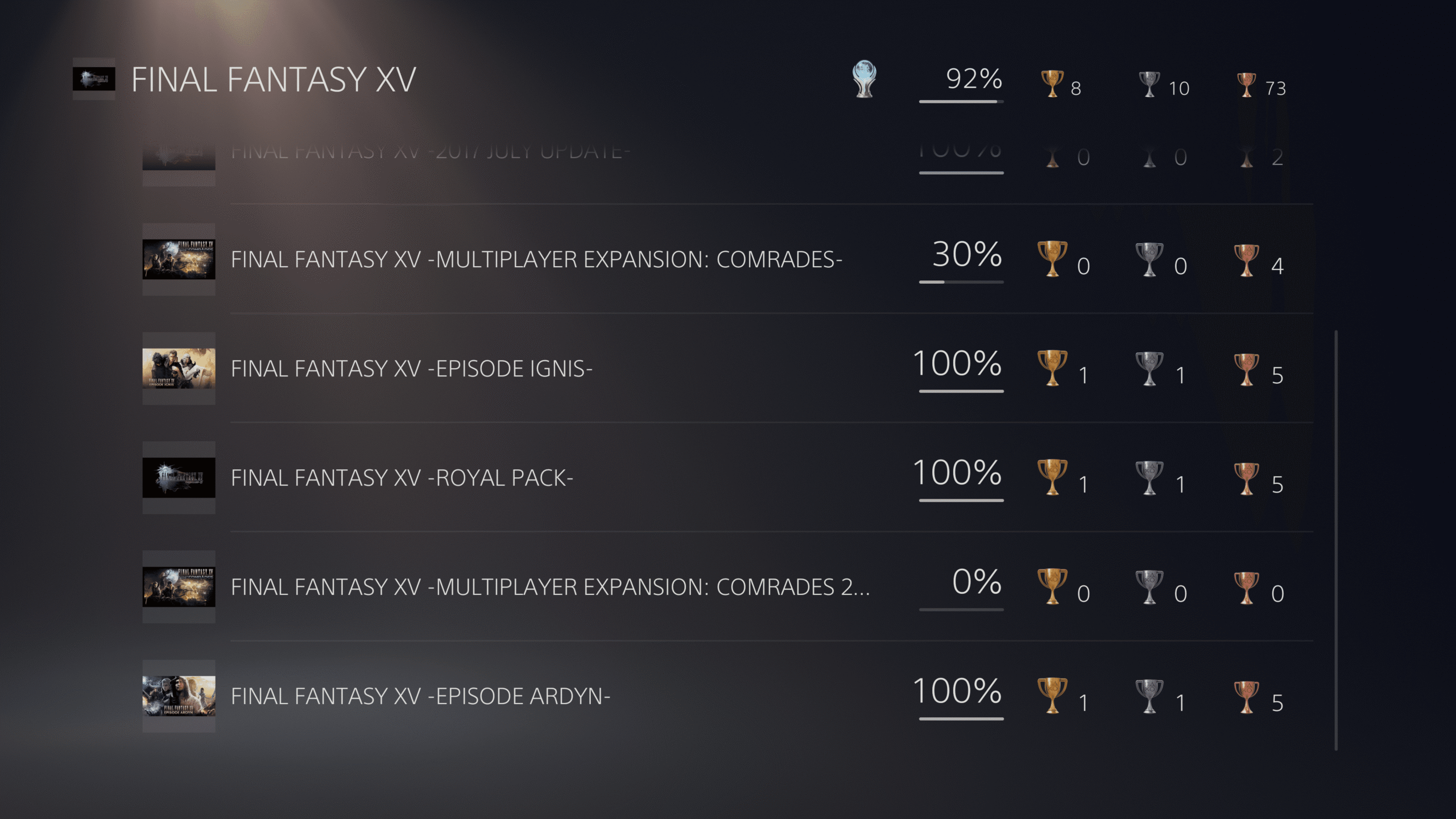 FFXV Comrades standalone release notice