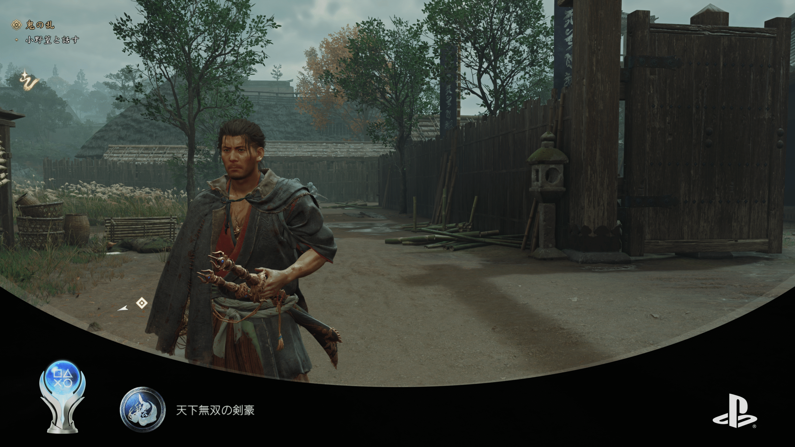 Musashi in combat in Onimusha: Way of the Sword